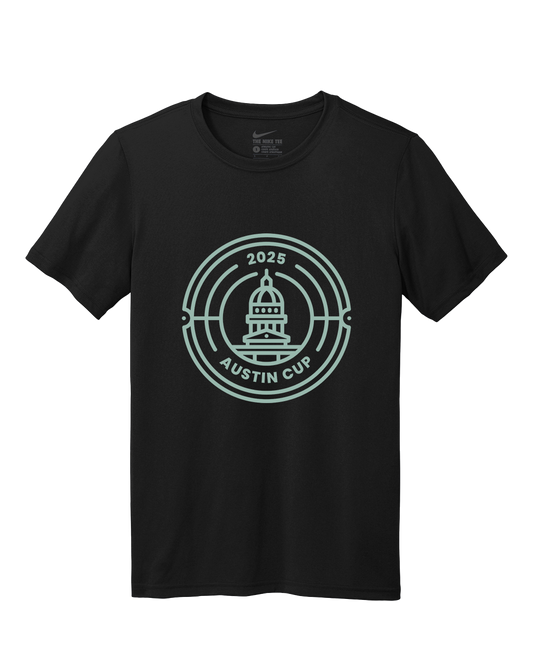 Austin Cup 2025 Youth Nike S/S Dri-Fit T-Shirt Primary Logo