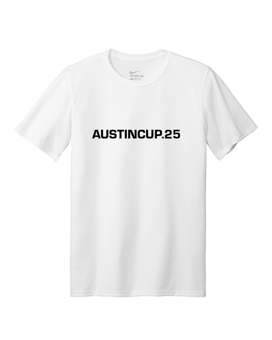 Austin Cup 2025 Youth Nike S/S Dri-Fit T-Shirt Text Logo