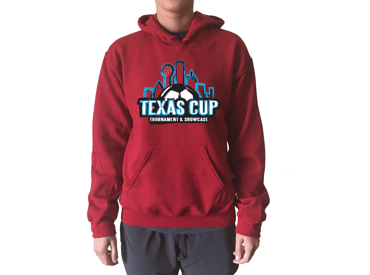 TX Cup Skyline Hoodie - Red