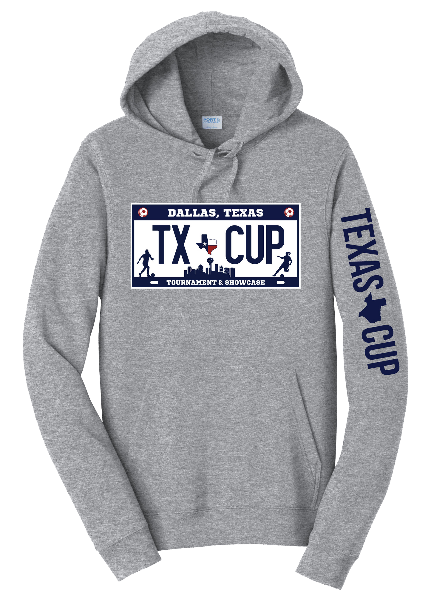 TX Cup License Plate Hoodie - Grey