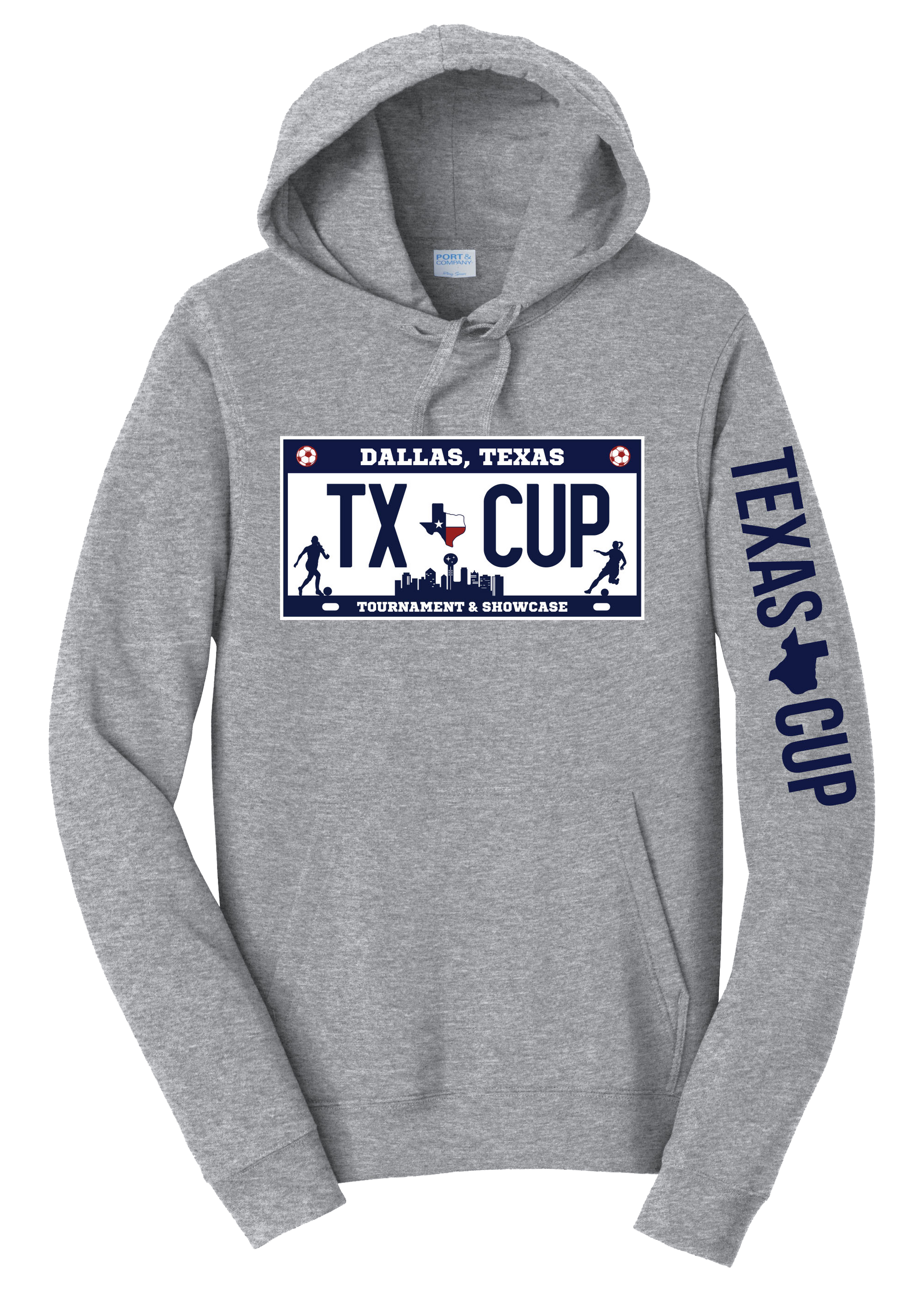 TX Cup License Plate Hoodie - Grey