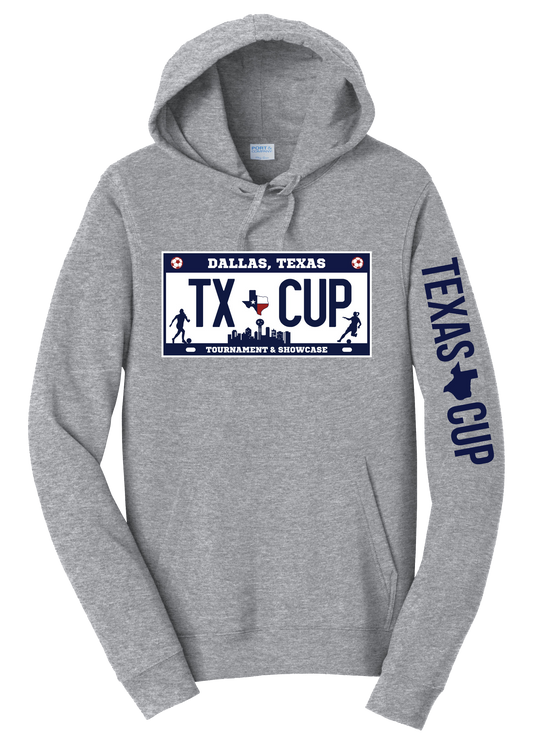 TX Cup License Plate Hoodie - Grey