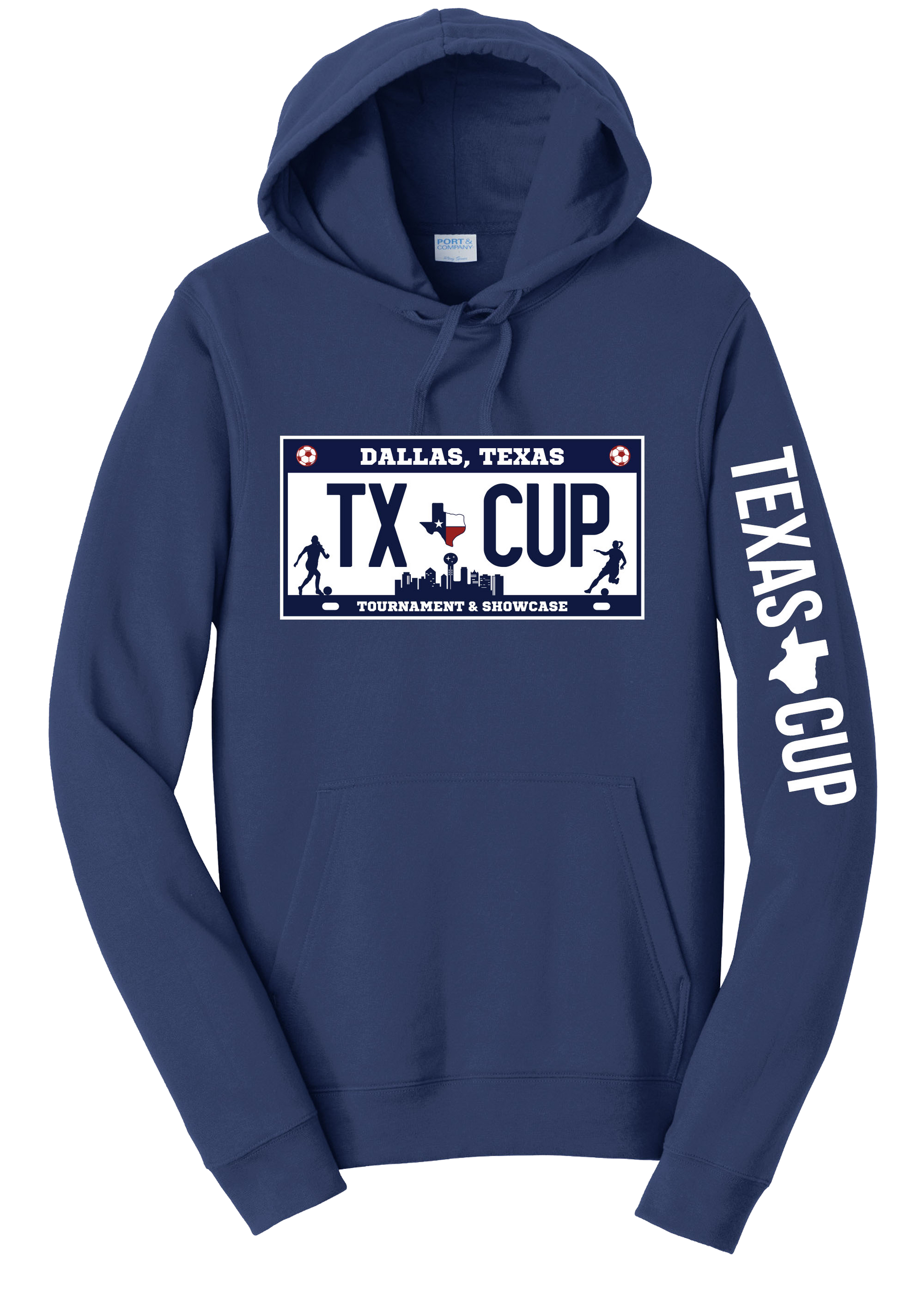 TX Cup License Plate Hoodie - Navy