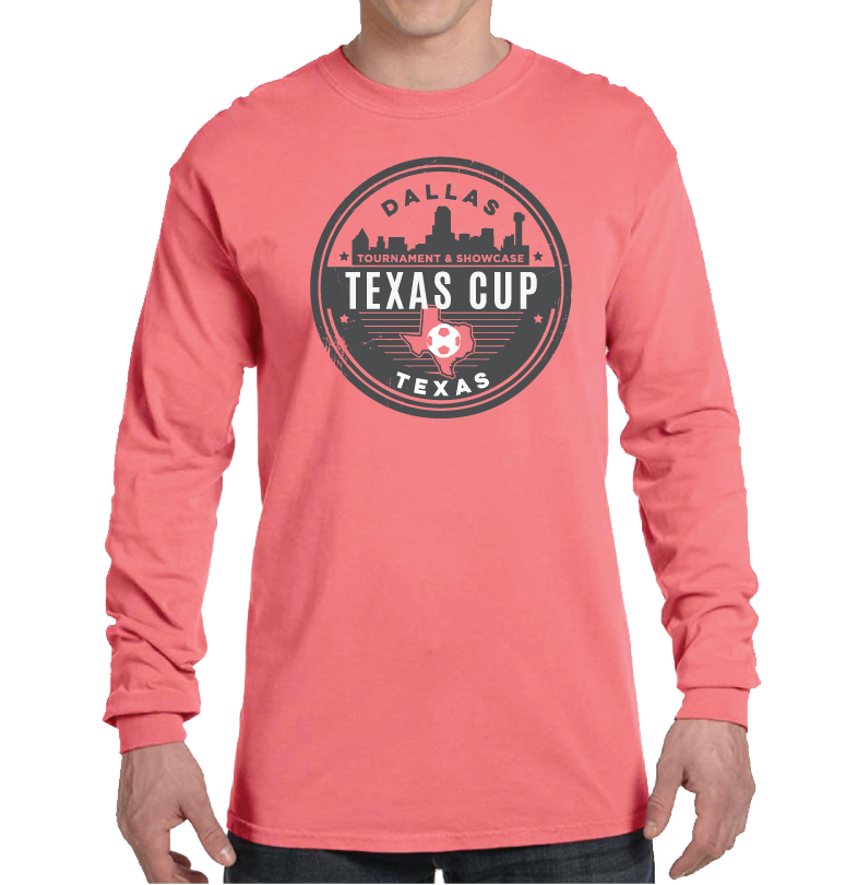TX Cup Classic L/S T-Shirt - Neon Red Orange